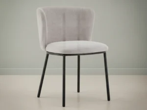 Eetkamerstoel  Arthur beige stof set van 2