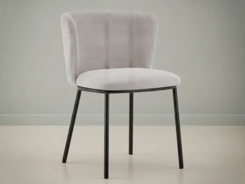 Eetkamerstoel  Arthur beige stof set van 2