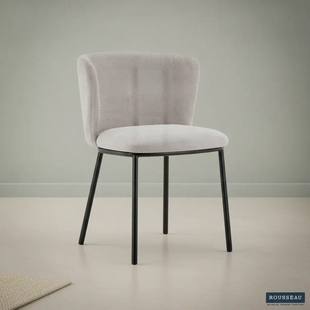 Eetkamerstoel Arthur beige stof set van 2