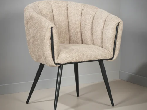 Eetkamerstoel Breeze latte set  van 2