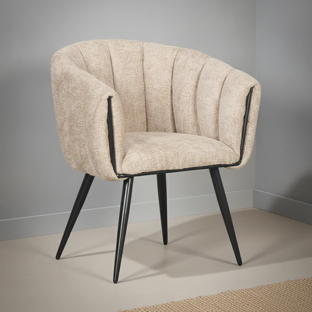 Eetkamerstoel Breeze latte set van 2