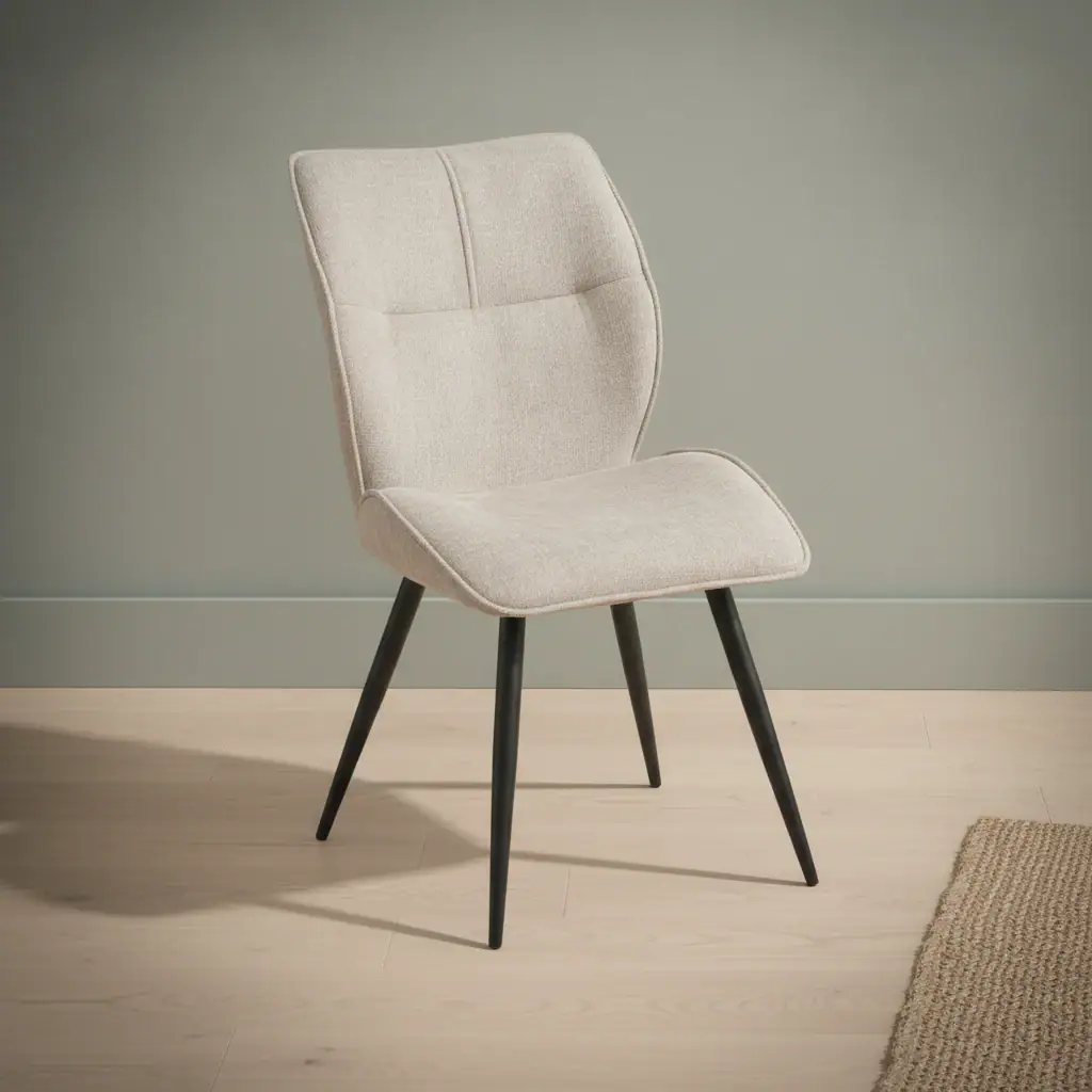 Eetkamerstoel Caaro beige stof