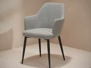 Eetkamerstoel Calvin teddy  metalen frame