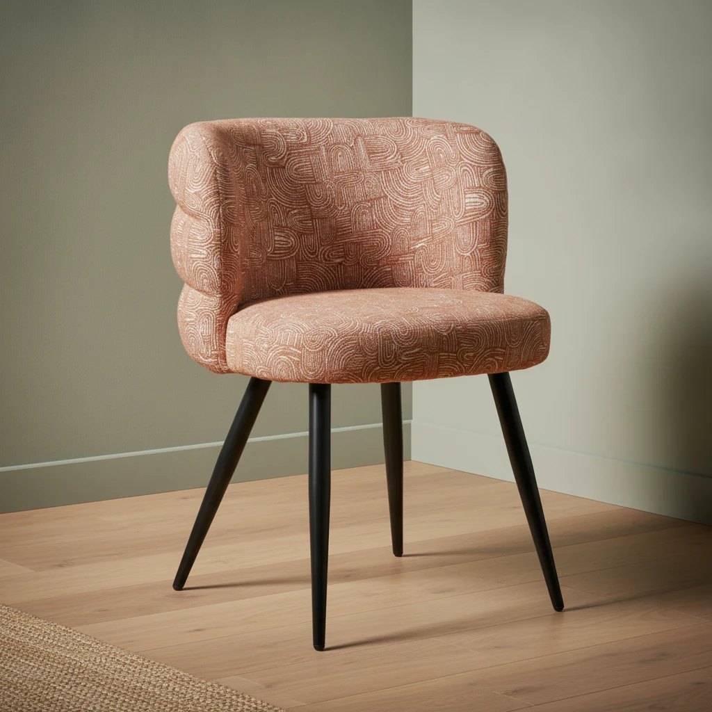 Eetkamerstoel Cloud terracotta set van 2