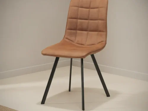 Eetkamerstoel Cora camel  microleder