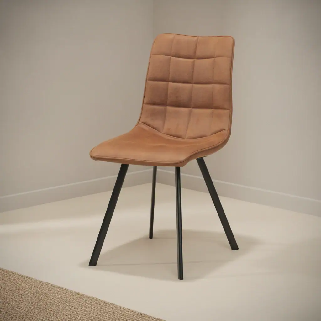 Eetkamerstoel Cora camel microleder