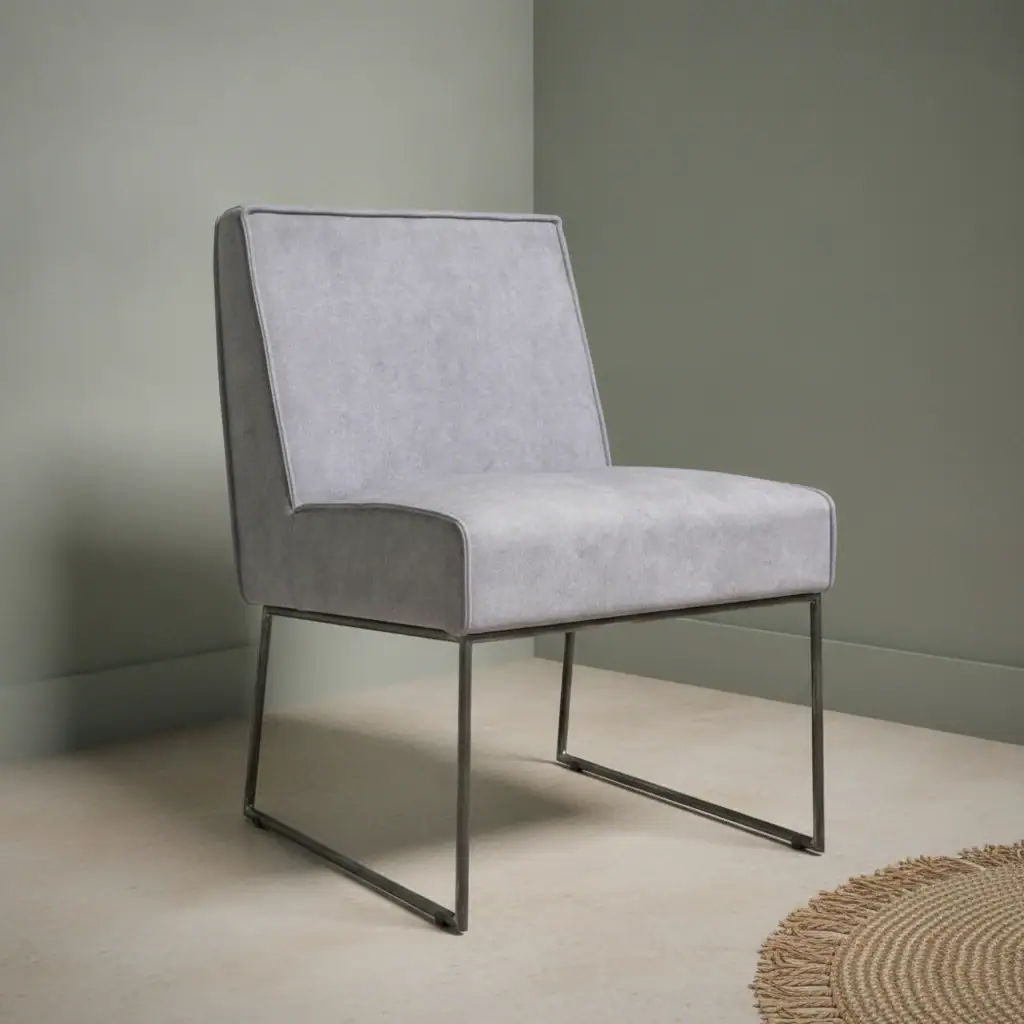 Eetkamerstoel Doiva beige stof set van 4