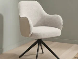 Eetkamerstoel  Enovia beige stof