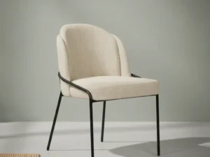 Eetkamerstoel Fjord beige set  van 2