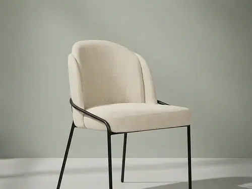 Eetkamerstoel Fjord beige set  van 2