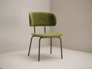 Eetkamerstoel Fliro groen  fluweel