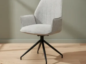 Eetkamerstoel  Gio shell stof draaibaar