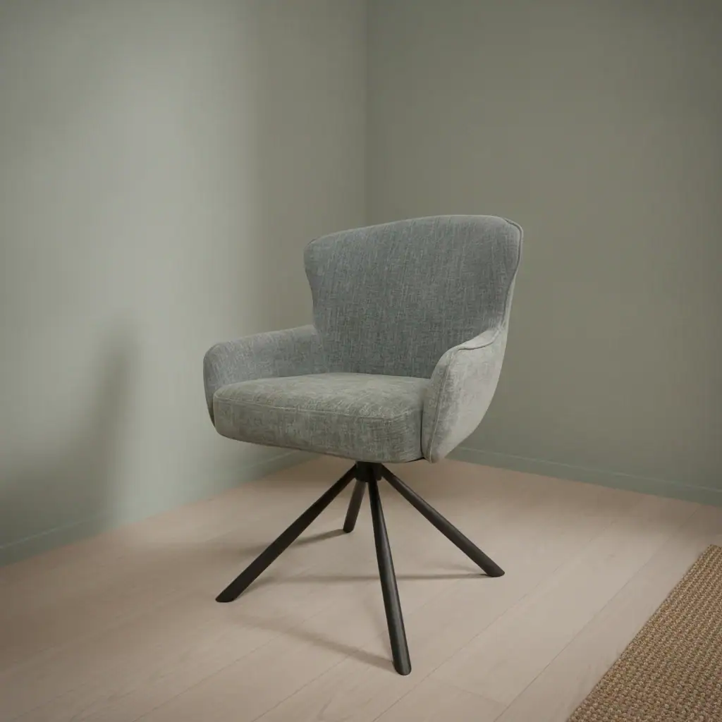 Eetkamerstoel Hanna beige met armleuning
