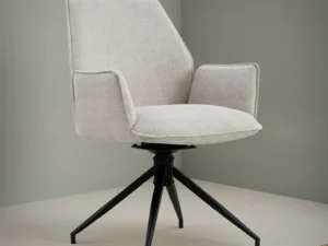 Eetkamerstoel Jill beige linnen