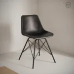 Eetkamerstoel Jooro zwart  metalen frame