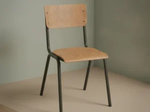 Eetkamerstoel Kaero bruin hout  metalen frame