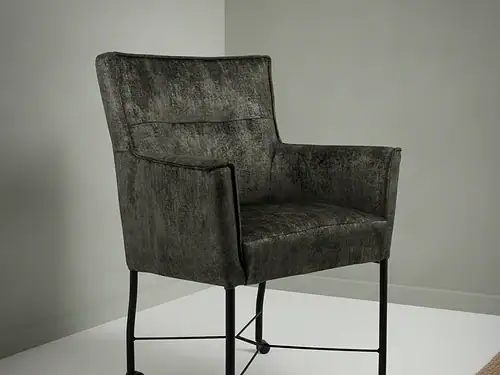 Eetkamerstoel  London onyx met wieltjes