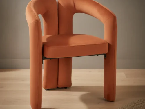 Eetkamerstoel Loter Velvet Oranje