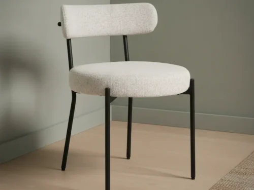 Eetkamerstoel Maardi Polyester Wit - Set van 2
