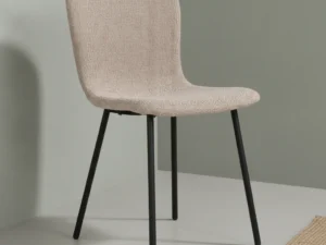 Eetkamerstoel Mokero Polyester Beige - Set van 2