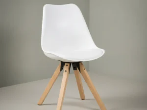 Eetkamerstoel Molde Kunstleer Wit