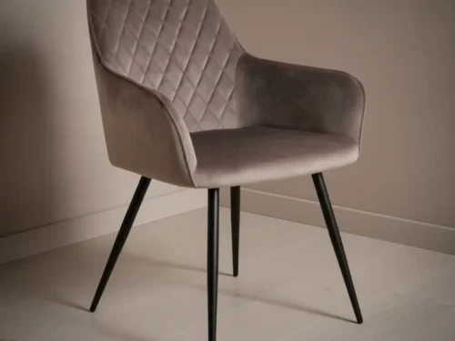 Eetkamerstoel Nereide Velvet Taupe - Set van 2