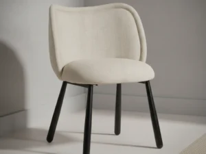 Eetkamerstoel Panda beige set  van 2