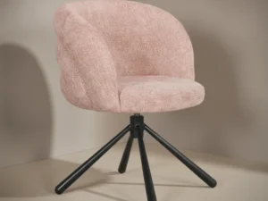 Eetkamerstoel  Pebble Rotating roze pebble