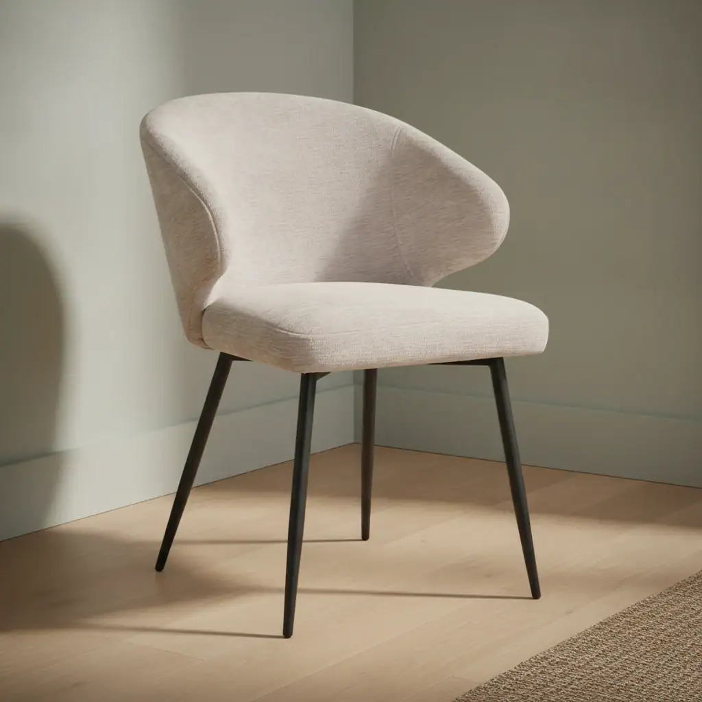 Eetkamerstoel Pete beige stof