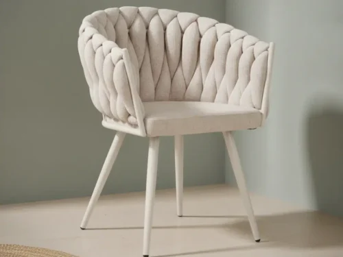 Eetkamerstoel Preiro Velvet Beige