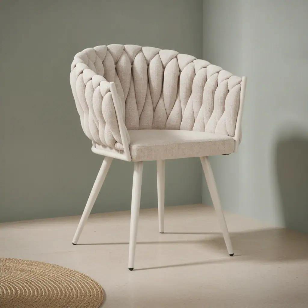 Eetkamerstoel Preiro Velvet Beige