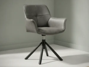 Eetkamerstoel Rapid graphite  microleder 360¬∞ draaibaar