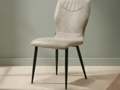 Eetkamerstoel Roma M3 zwart  pebble stof