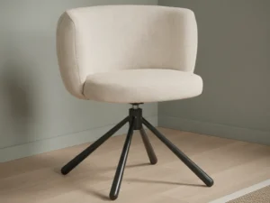 Eetkamerstoel Shell Rotating  beige shell