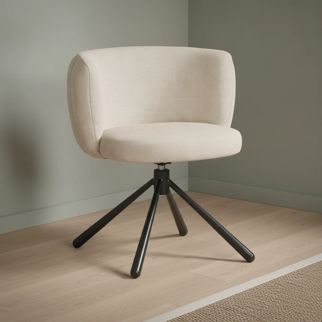 Eetkamerstoel Shell Rotating beige shell