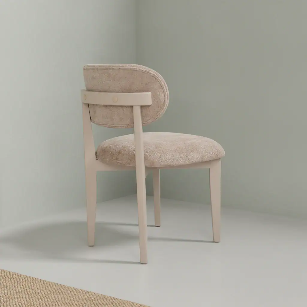 Eetkamerstoel Silla Champagne bruin champagne onderstel
