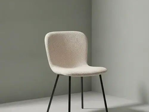 Eetkamerstoel  Susan zand boucl√© set van 2