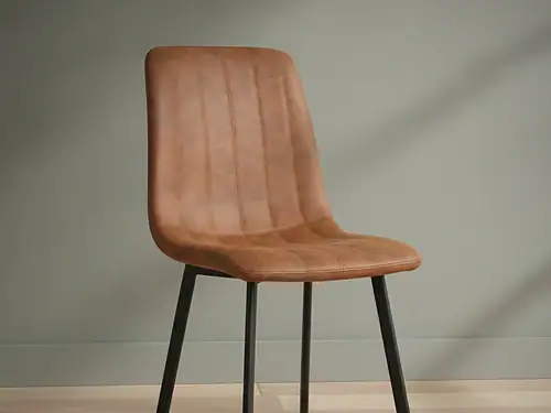 Eetkamerstoel  Taena Cognac leer