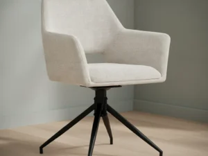 Eetkamerstoel  Tess beige linnen