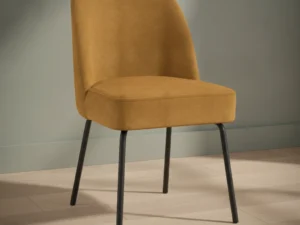 Eetkamerstoel Vero goudkleurig  fluweel