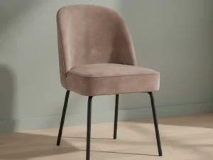 Eetkamerstoel  Vero taupe fluweel