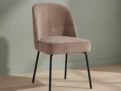 Eetkamerstoel  Vero taupe fluweel