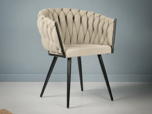 Eetkamerstoel  Wave beige set van 2