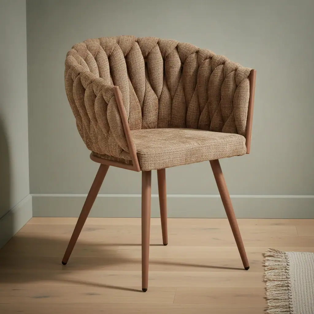Eetkamerstoel Wave caramel set van 2