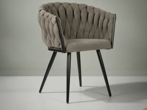 Eetkamerstoel Wave taupe set van  2