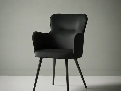 Eetkamerstoel Wing zwart set van  2