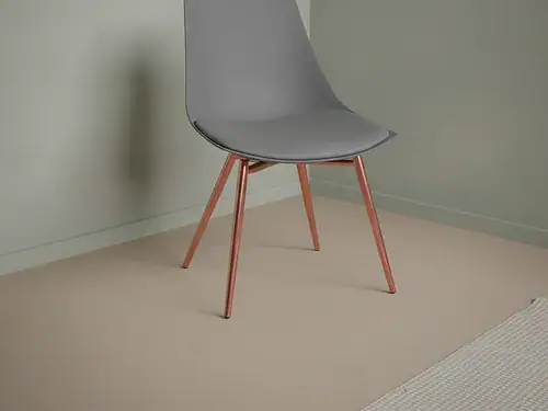Eetkamerstoel  Zoana grijs koper PU-kunstleer set van 4