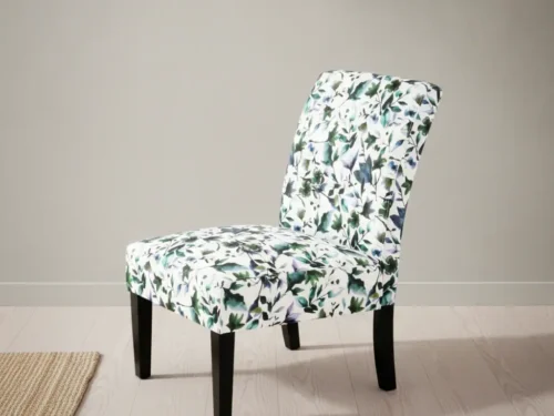 Eetkamerstoel  Zoiva Bosgroen stof houten frame