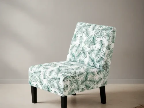 Eetkamerstoel Zoivo Bosgroen  stof houten frame