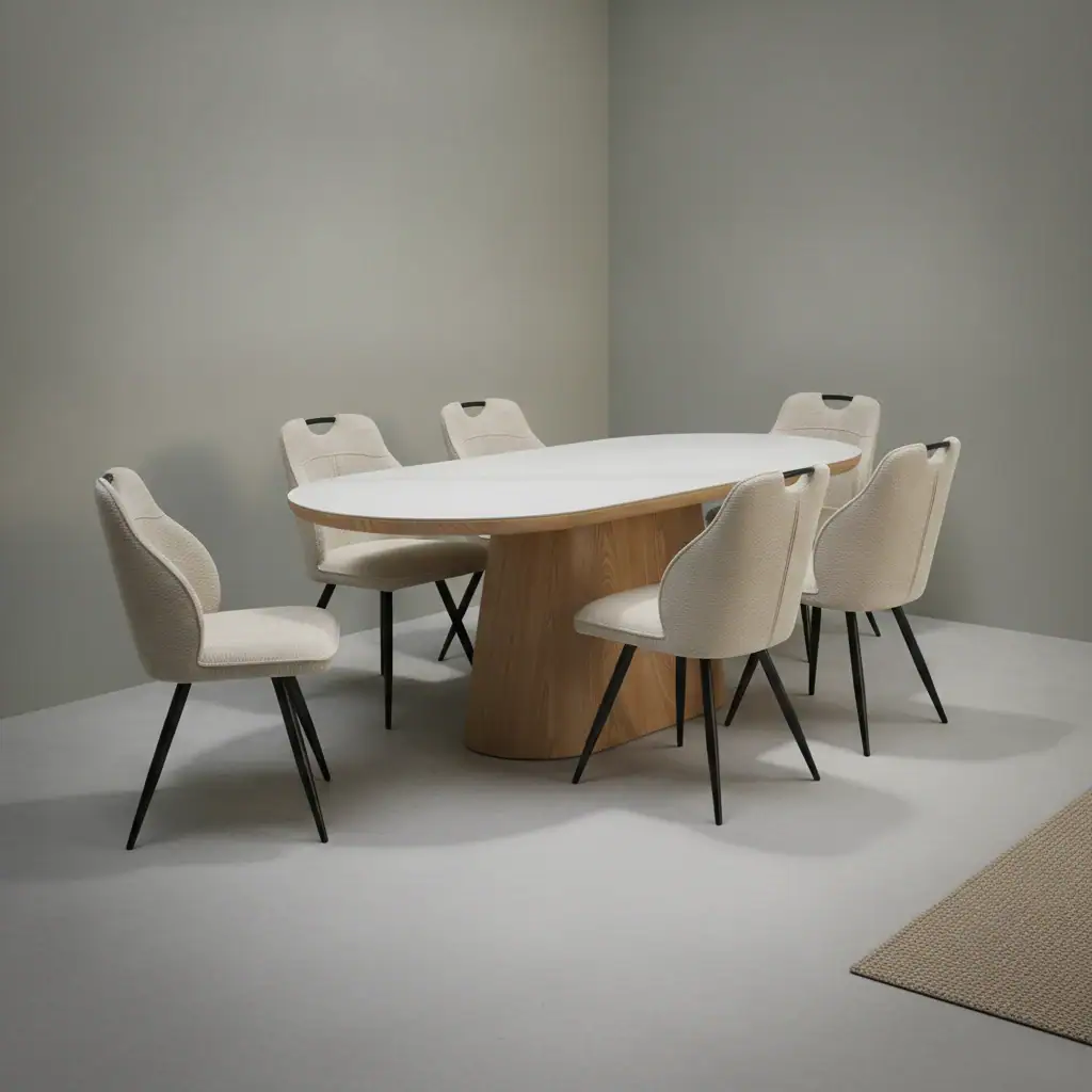 Eetkamertafel Kubesta Steen 220x100 cm